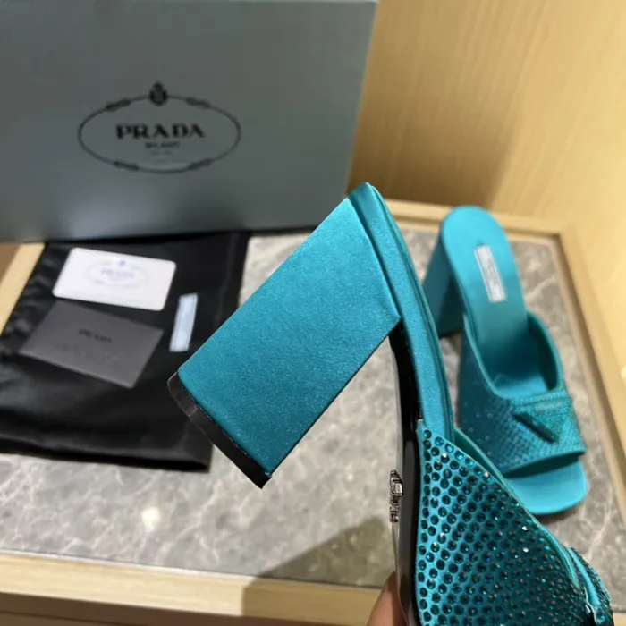 Prada Satin Pumps with Crystals Size 35-41 9-Color