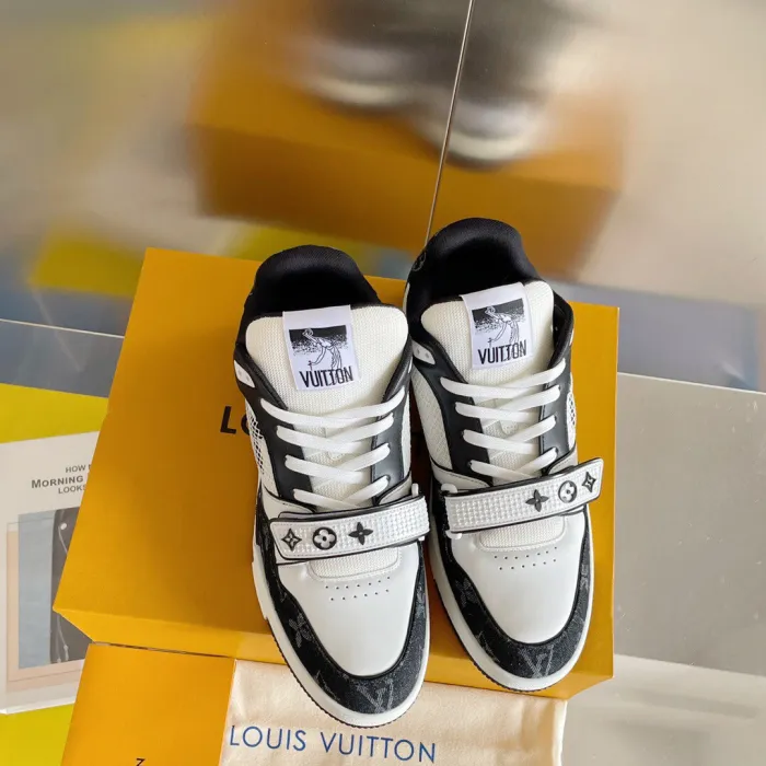 Louis Vuitton LV Trainer Velcro Strap Sneaker Size 39-45  5-Color