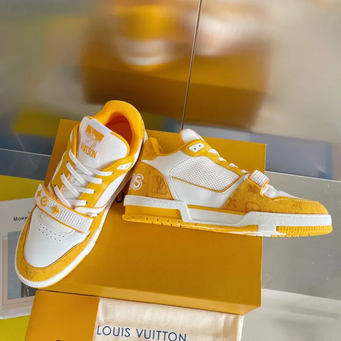 Louis Vuitton LV Trainer Velcro Strap Sneaker Size 39-45  5-Color