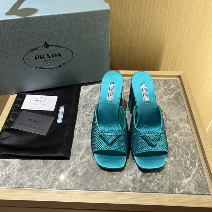 Prada Satin Pumps with Crystals Size 35-41 9-Color