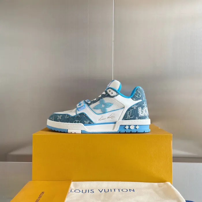 Louis Vuitton LV Trainer Velcro Strap Sneaker Size 39-45  5-Color