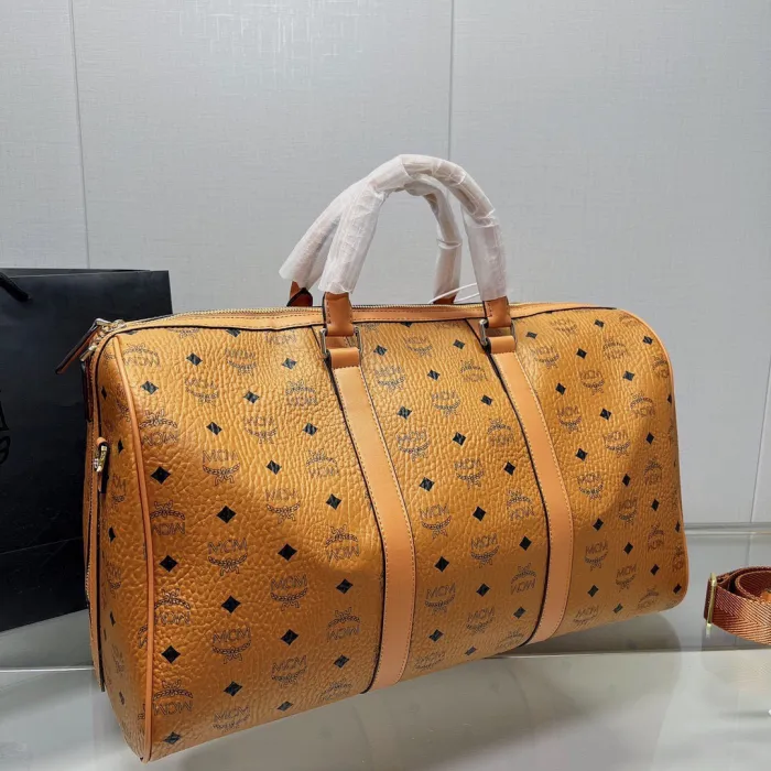 MCM Ottomar Weekender Bag in Visetos Size 50cm