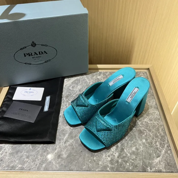 Prada Satin Pumps with Crystals Size 35-41 9-Color