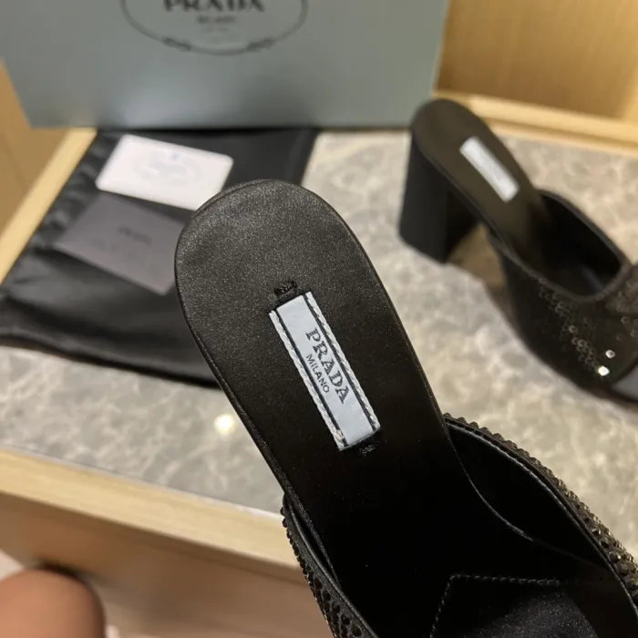 Prada Satin Pumps with Crystals Size 35-41 9-Color