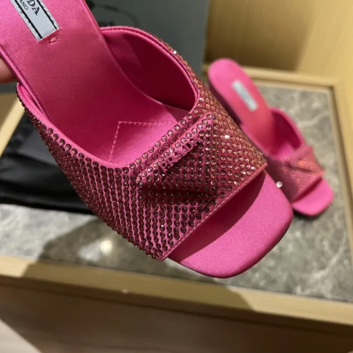 Prada Satin Pumps with Crystals Size 35-41 9-Color
