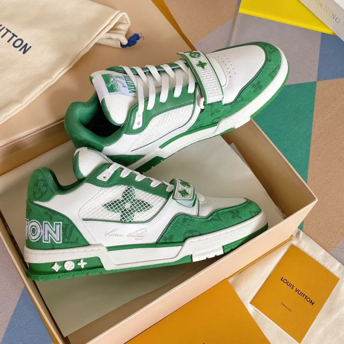 Louis Vuitton LV Trainer Velcro Strap Sneaker Size 39-45  5-Color