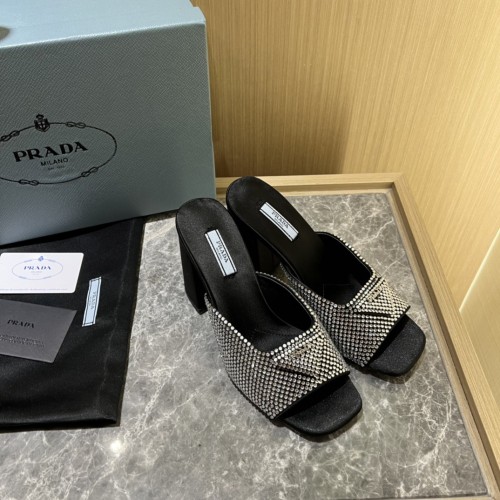 Prada Satin Pumps with Crystals Size 35-41 9-Color