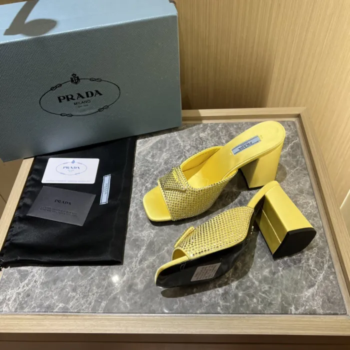 Prada Satin Pumps with Crystals Size 35-41 9-Color