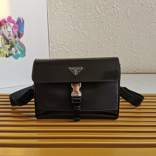 Prada 2VD044 Re-Nylon and Leather Shoulder Bags Size 20*15.5*4cm