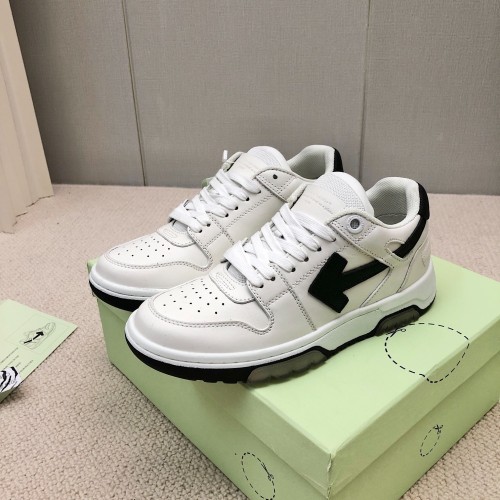 OFF White Out of Office Calf Leather Sneaker Size 35-46   8-Color