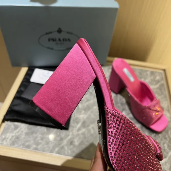 Prada Satin Pumps with Crystals Size 35-41 9-Color