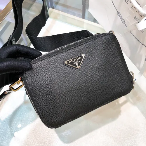 Prada 2VH070 Saffiano Leather Prada Brique Bags Size 19*12.5*5.5cm
