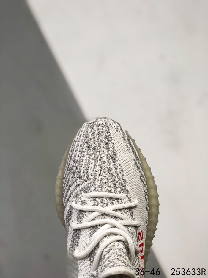 Yeezy 350 Boost 350 V2 Mens/Women Sneakers Shoes White Gray 36 - 46