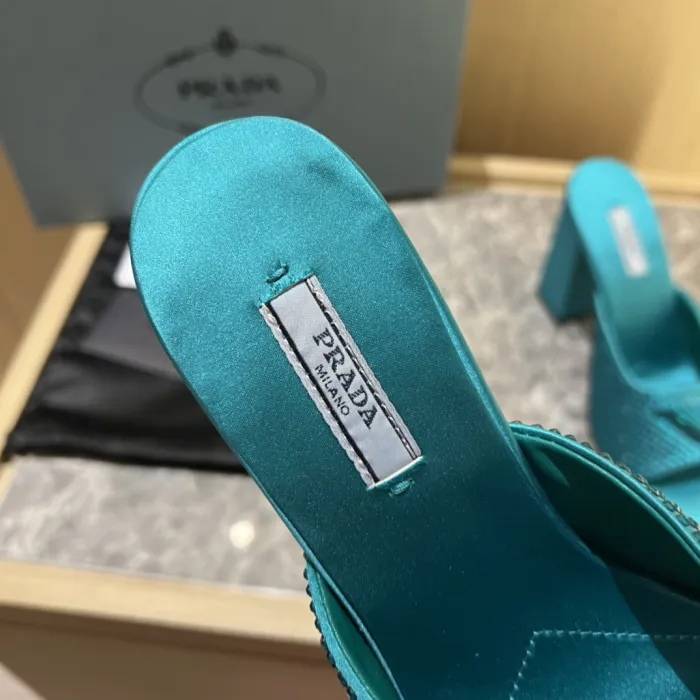 Prada Satin Pumps with Crystals Size 35-41 9-Color