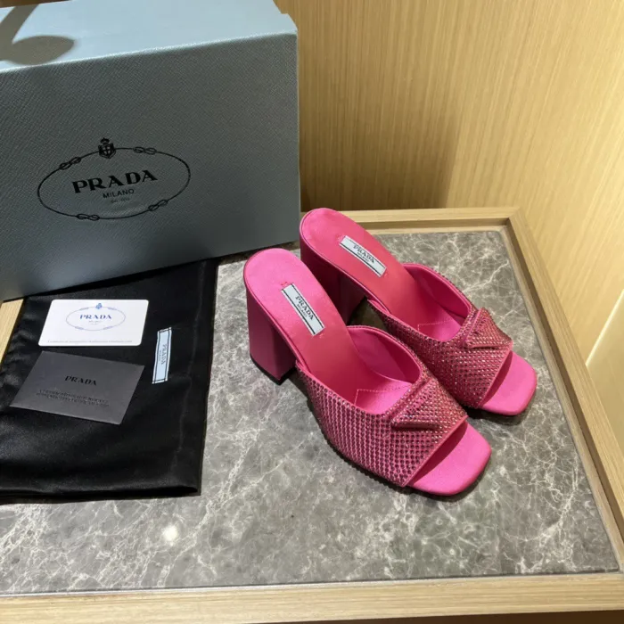 Prada Satin Pumps with Crystals Size 35-41 9-Color