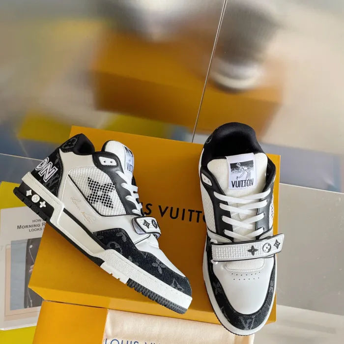 Louis Vuitton LV Trainer Velcro Strap Sneaker Size 39-45  5-Color