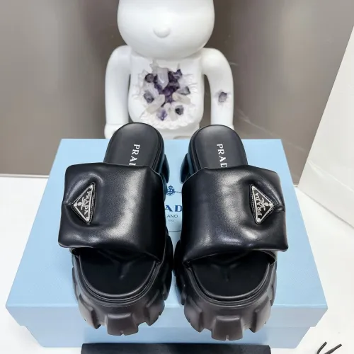Prada Soft Padded Leather Slippers Size 35-41 2-Color