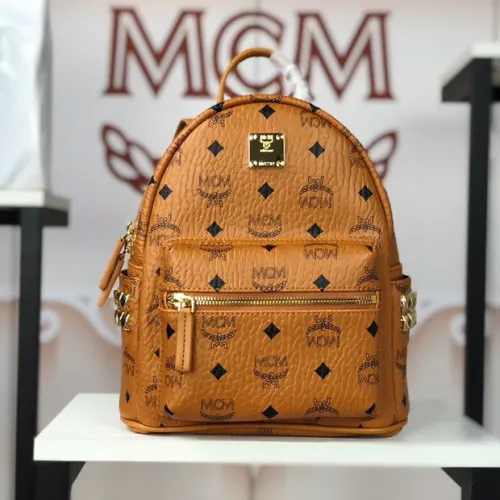 MCM Stark Side Studs Backpack in Visetos 4-Size