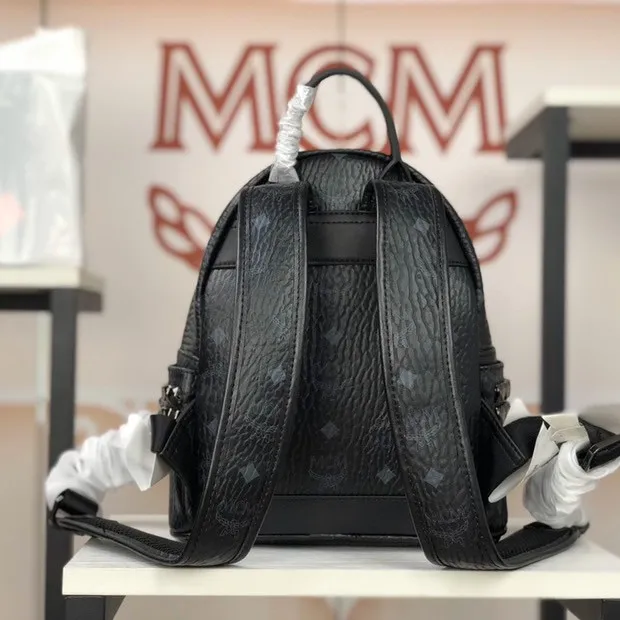 MCM Stark Side Studs Backpack in Visetos 4-Size