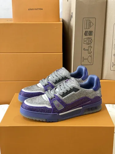 Louis Vuitton LV Trainer Diamond Sneaker Size 36-46