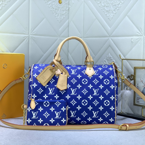 Louis Vuitton Speedy P9 Bandoulière 30 Monogram Leather Travel Bags Size 30*21*7cm