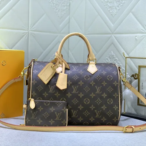 Louis Vuitton Speedy P9 Bandoulière 30 Monogram Leather Travel Bags Size 30*21*7cm