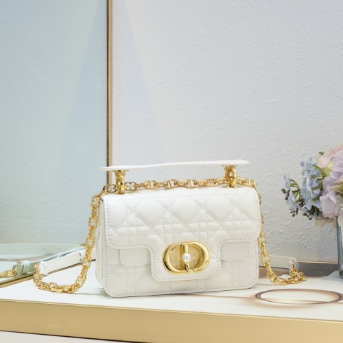 Dior Mini Dior Jolie Top Handle Women Shoulder Bags 19*12*6cm