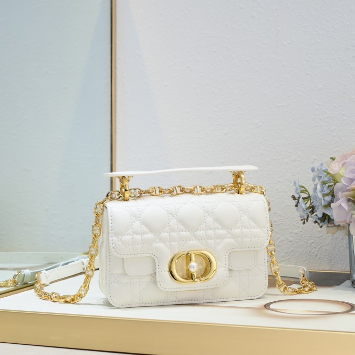 Dior Mini Dior Jolie Top Handle Women Shoulder Bags 19*12*6cm
