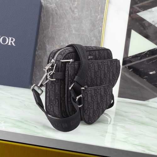 Dior Oblique Men Shoulder Bags Size 18*25*5cm