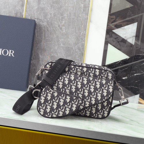 Dior Oblique Men Shoulder Bags Size 18*25*5cm