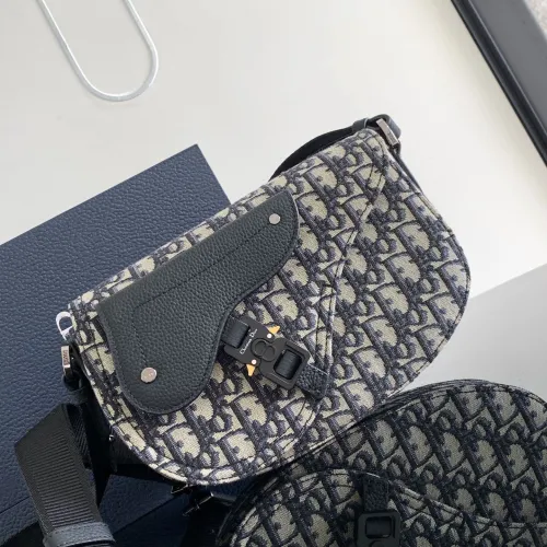 Dior Saddle Messenger Men Shoulder Bags Size 24.5*16.5*5.5cm