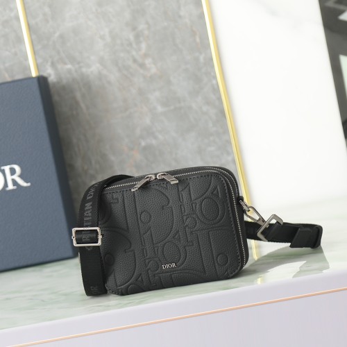 Dior Gravity Men Shoulder Bags Size 17*12.5*6cm