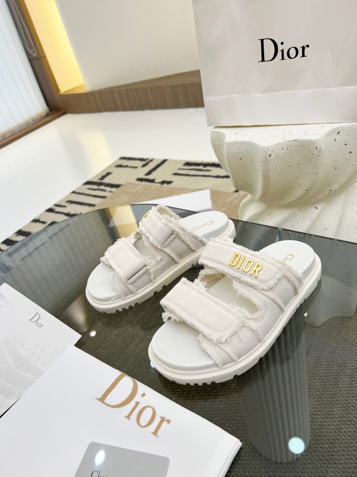Dior Velcro Women Slippers Size 36-41