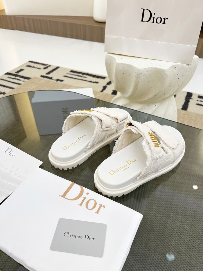 Dior Velcro Women Slippers Size 36-41
