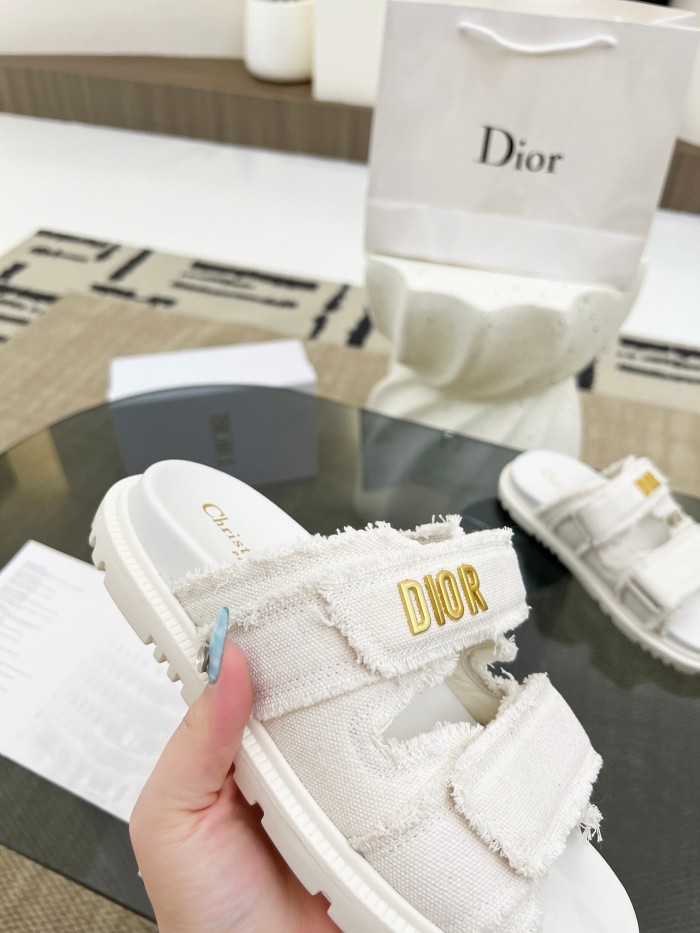Dior Velcro Women Slippers Size 36-41