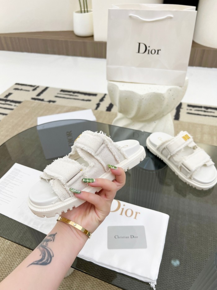 Dior Velcro Women Slippers Size 36-41
