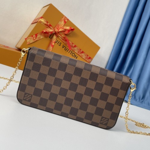 Louis Vuitton N63032 Damier Ebene Women Bags Size 21*12*3cm