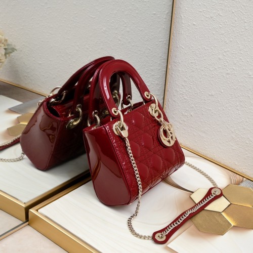 Dior Mini Lady Classic Women Shoulder Bags 17cm