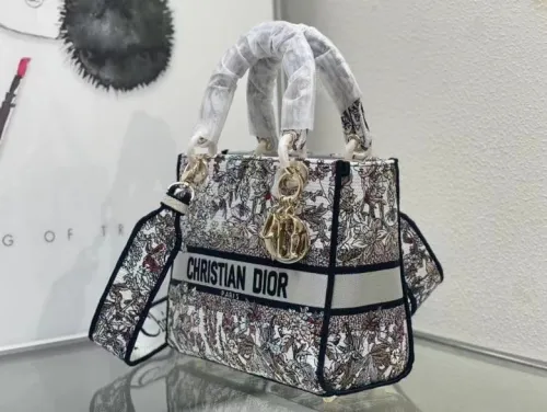 Dior Lady Women Shoulder Bags 24*20*11cm