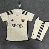 2023/24 Roma Away Kids Soccer Jersey 要胸前广告