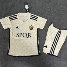 2023/24 Roma Away Kids Soccer Jersey 要胸前广告