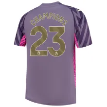 CHAMPIONS #23 Man City Goalkeeper Soccer Jersey 2023/24 (金色字体) ★★