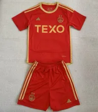 2023/24 Aberdeen Home Red Kids Soccer Jersey