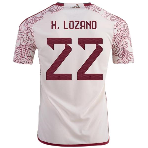 H. LOZANO #22 Mexico 1:1 Quality Away Fans Soccer Jersey ★★