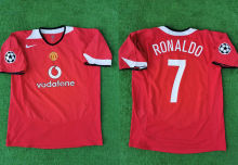 RONALDO #7 M Utd Home Retro Jersey 2004/06 (Have UCL Patch 带1个欧冠球 UCL Font 欧冠字体 ) ★★