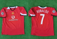 RONALDO #7 M Utd Home Retro Jersey 2004/06 (Have UCL Patch 带1个欧冠球 UCL Font 欧冠字体 ) ★★