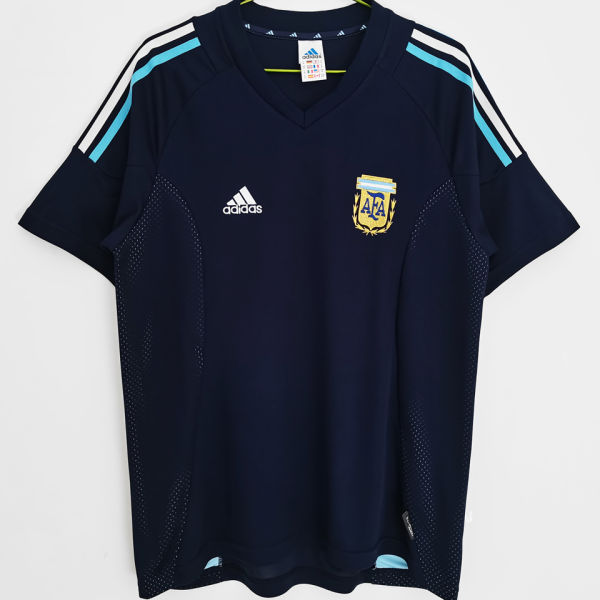 2002 Argentina Away Retro Soccer Jersey