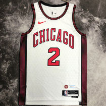 Bulls BALLE #2 White City Edition NBA Jerseys