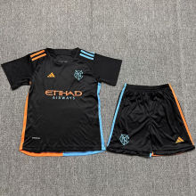 2024/25 New York City Away Black Kids Soccer Jersey