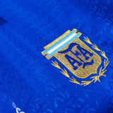 1994 Argentina Away Blue Retro Soccer Jersey